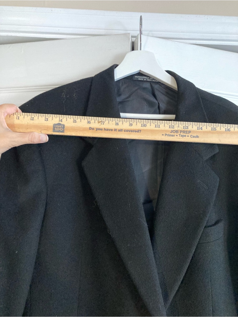 Vintage Men's Black 100% Camel Hair Blazer - Classic Two-Button Sport Coat - Picture 11 of 11